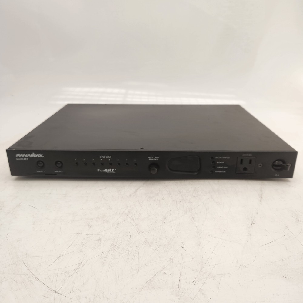 Panamax M4315-Pro 8-Outlet Rack Mount PDU Power Conditioner *Powers On, Untested