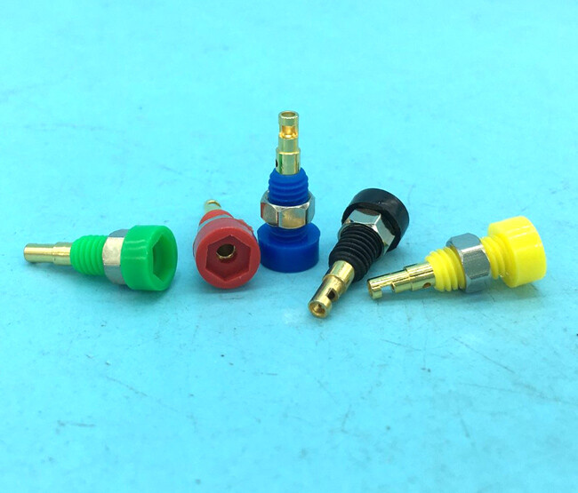 colors Copper 2mm banana jack socket binding post panel mount M5 jack test probe