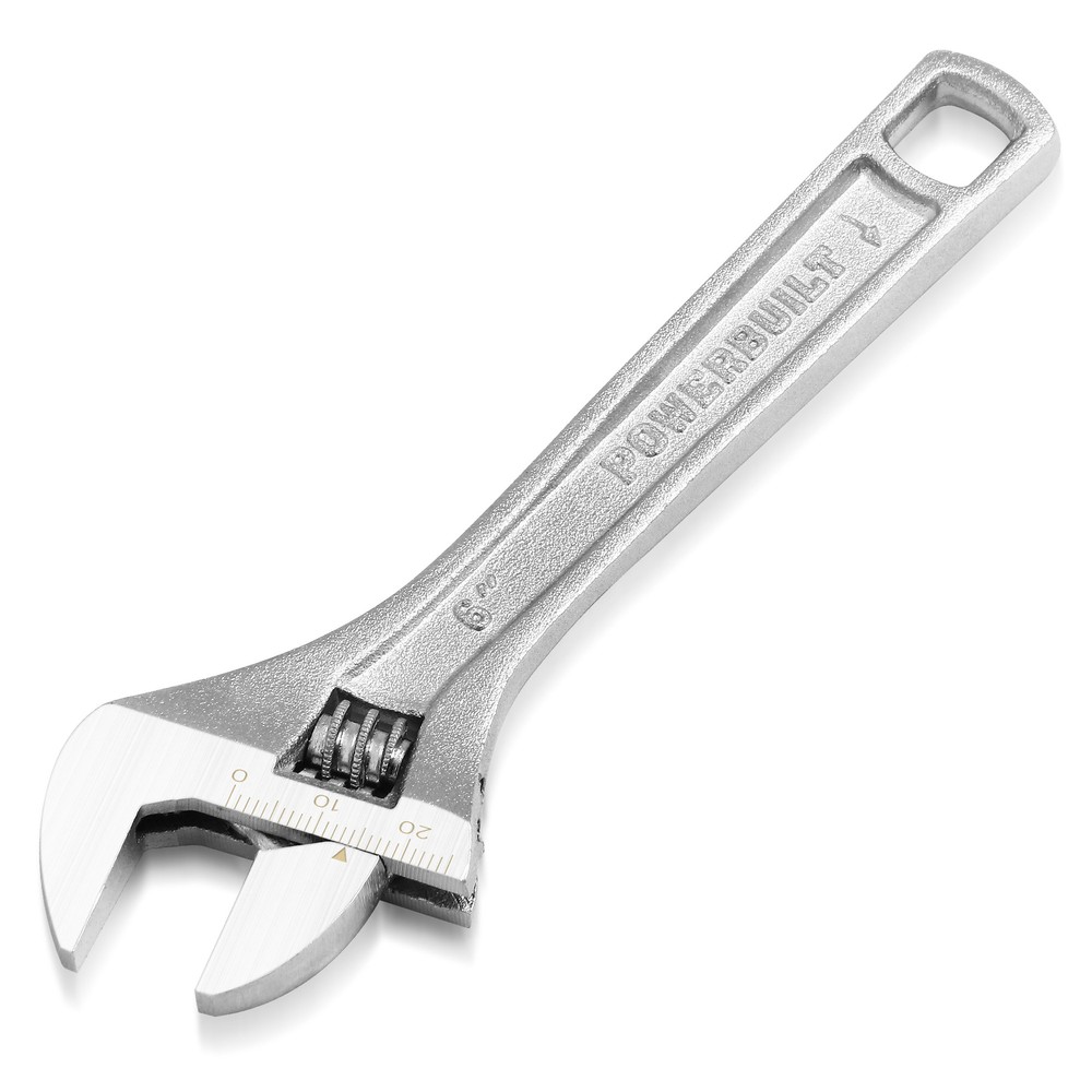 Powerbuilt 6 Inch Adjustable Wrench - 644040