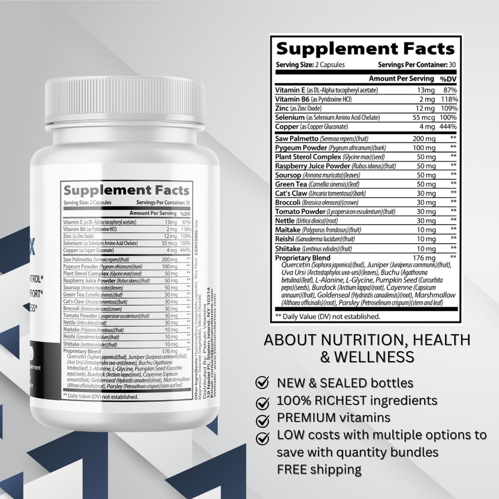 Prosturox- Prostate Support- 4 Bottles- 240 Capsules