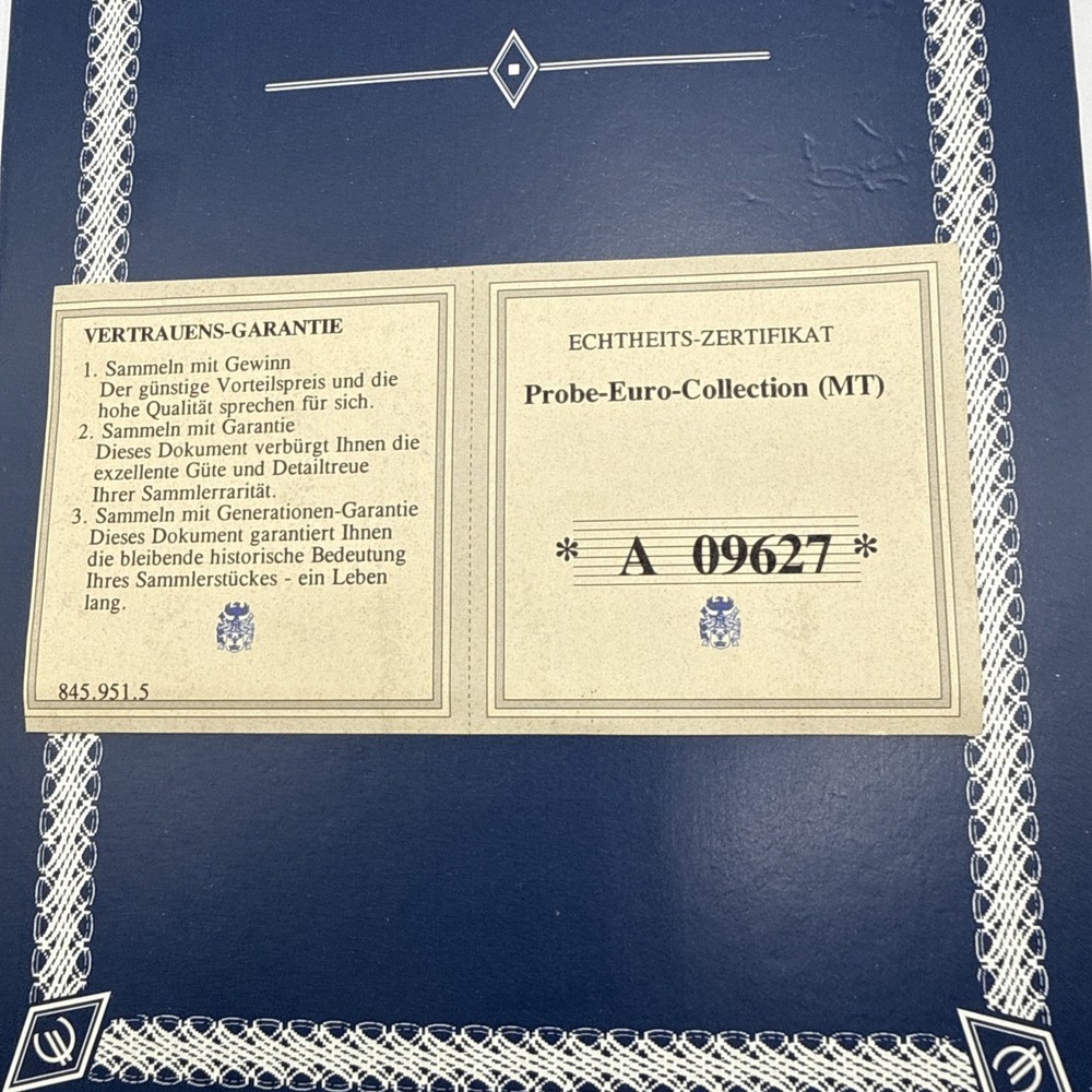 2004 Malta Probe Euro Pattern / Trial Coin Collection Set