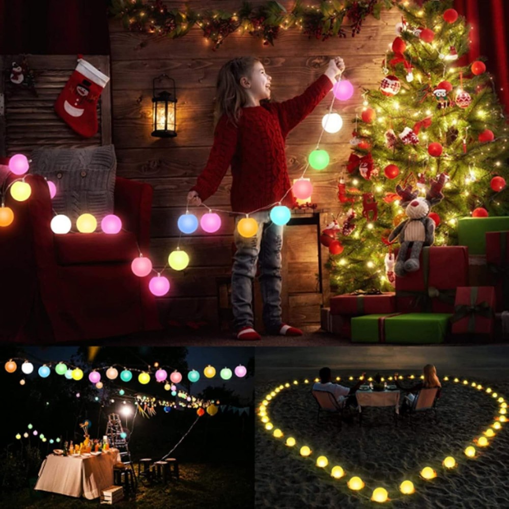 Borelor Floating Pool Lights,3-Inch USB Rechargeable & Remote 3Inch, White