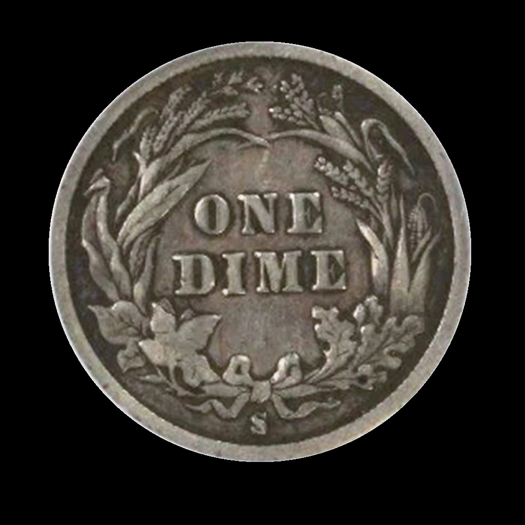 1892-S Barber Dime, Better Date San Francisco Mint Issue, Excellent Condition