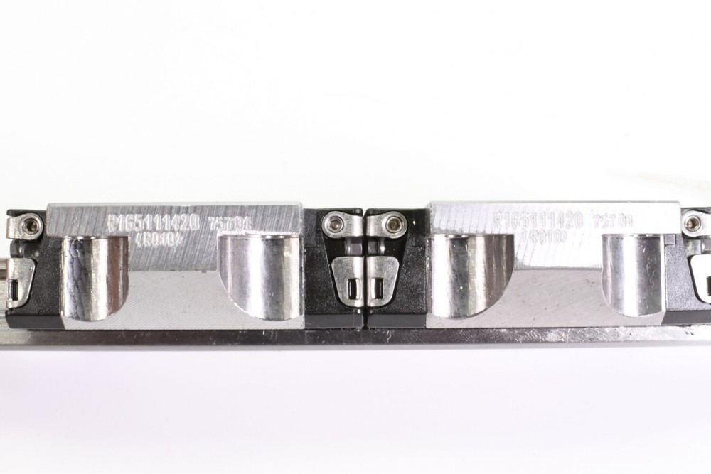 REXROTH R165111420, RO10, Linear rail with two Roller Runner Blocks, L=295mm