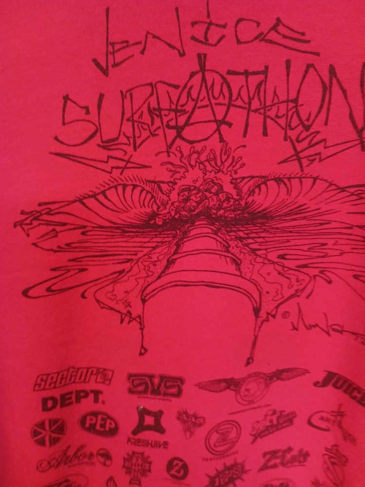 Venice SURF-A-THON  California  Tshirt Used