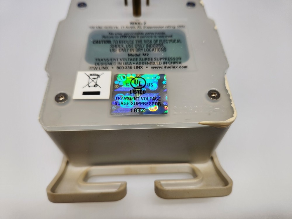 ITW Linx Surge Protector Two Plugs