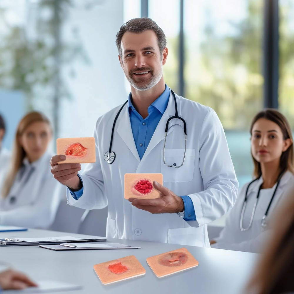 Granulation Wound Packing Trainer, Palm Sized Wound Simulation Models for Med...