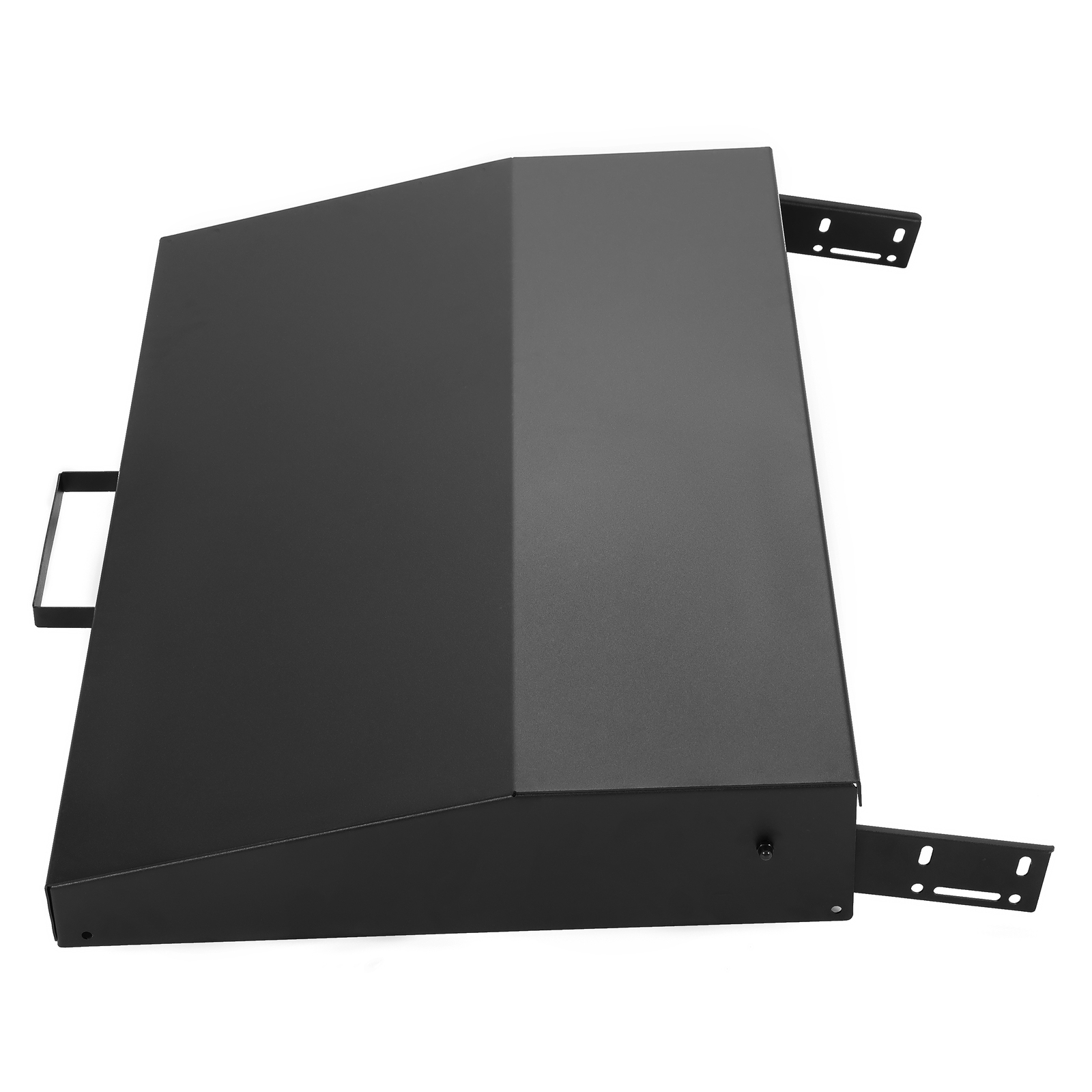 Hinged Lid For Blackstone Griddle 28 inch with Rear Grease Collection Black