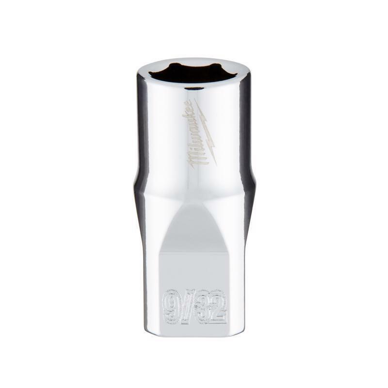 Milwaukee 9/32 in. X 1/4 in. drive SAE 6 Point Standard Socket