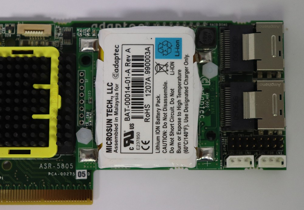 Adaptec ASR-5805 SAS/SATA RAID Adapter controller PCIe with cables