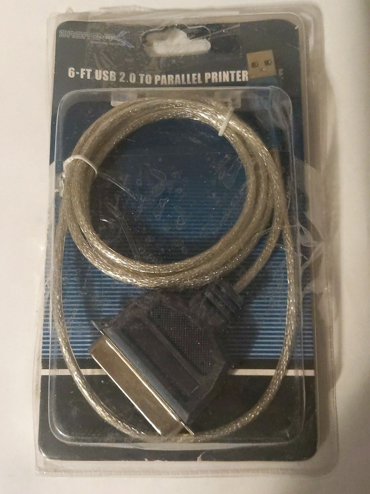 Sabrent 6ft USB 2.0 Parallel Printer Cable