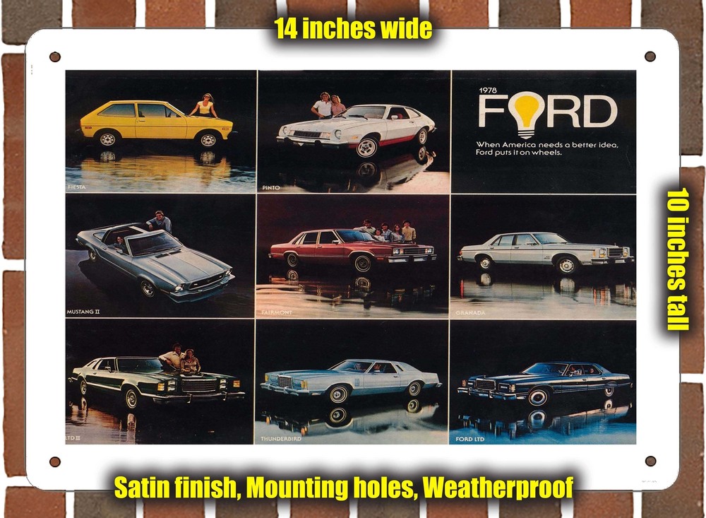 Metal Sign - 1978 Ford