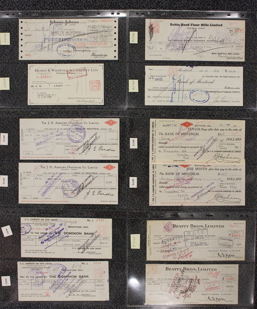CANADA REVENUE EXCISE TAX METER STAMP COLLECTION