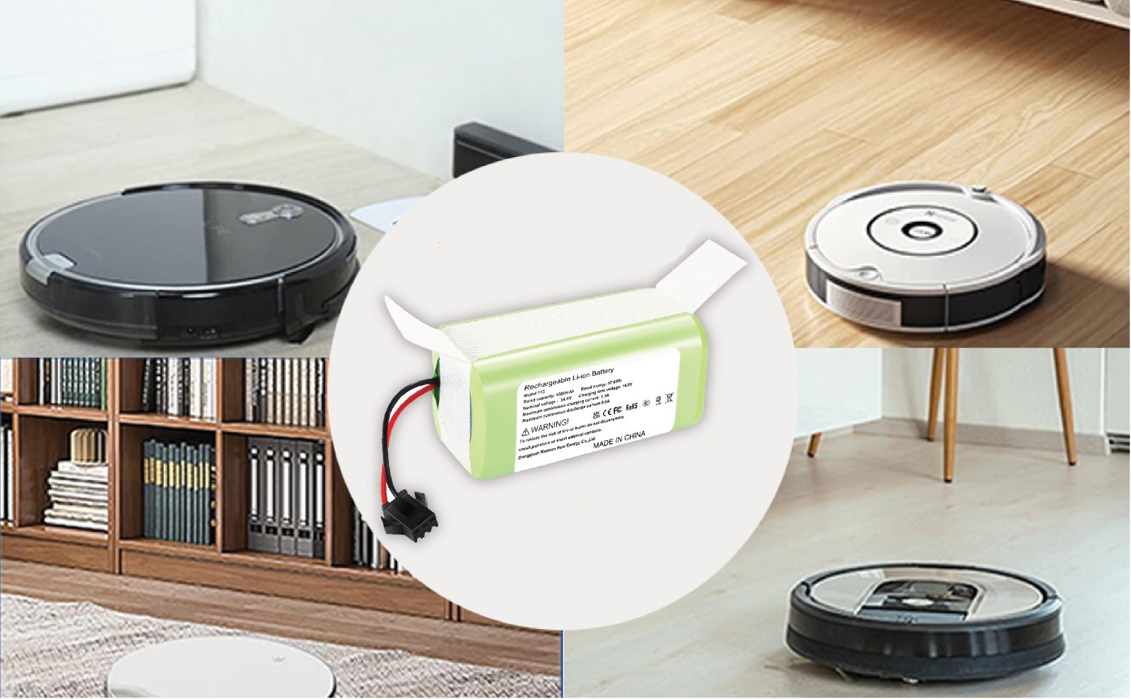 Eufy RoboVac 11S,11S Max, 12, 15T,15C,15C Max,25C,30,30C Max Battery Replacement