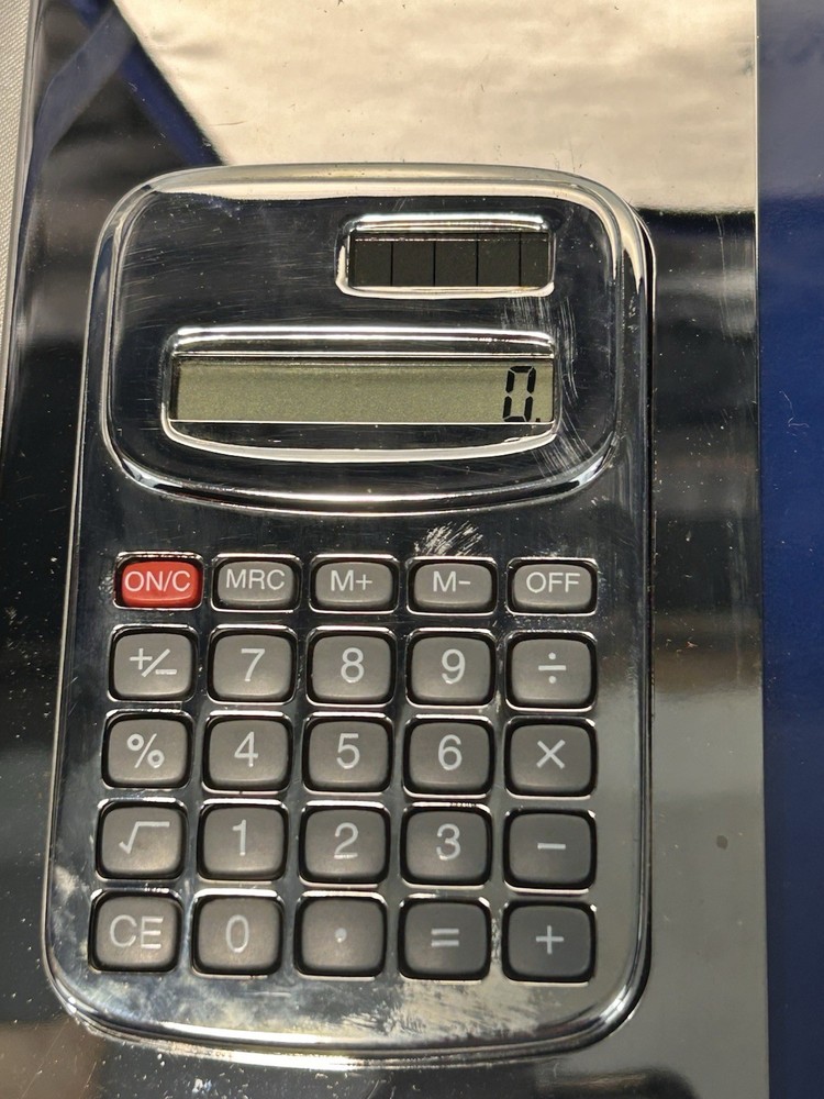 Wallace Silversmiths Silver Plated (Removeable Calculator) Frame Gift Set