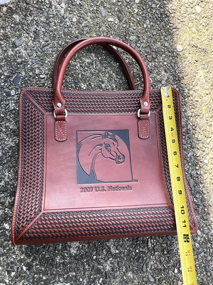 Large tooled leather western portfolio