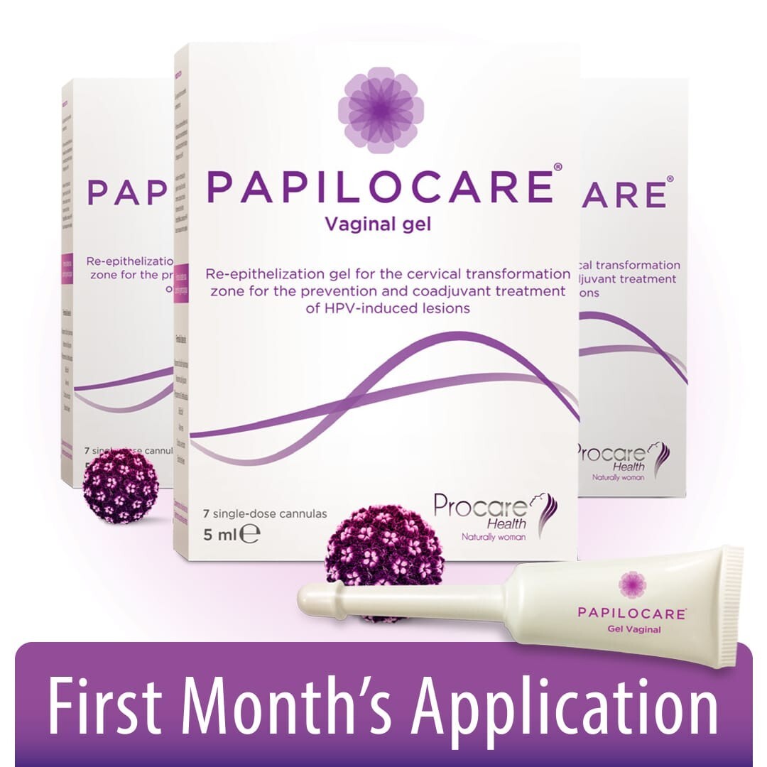 Papilocare Cannulas 5ml 21 Dose Vaginal Gel HPV Induced Lesions PAPILOCAREM