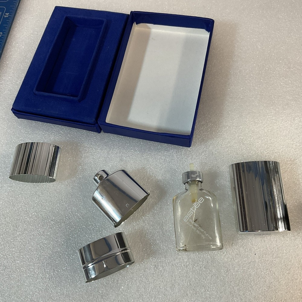 Vintage Empty Silver Tone Este Lauder Super Spray Perfume Sprayer