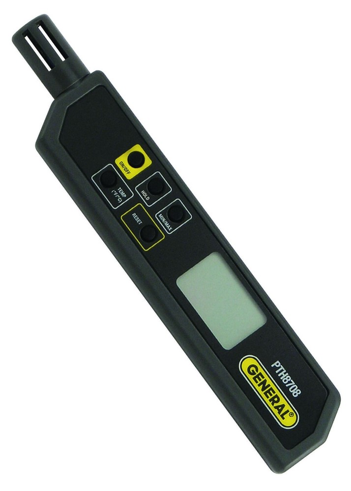 GENERAL TOOLS PTH8708- Temperature-Humidity Pen with Min/Max Memory