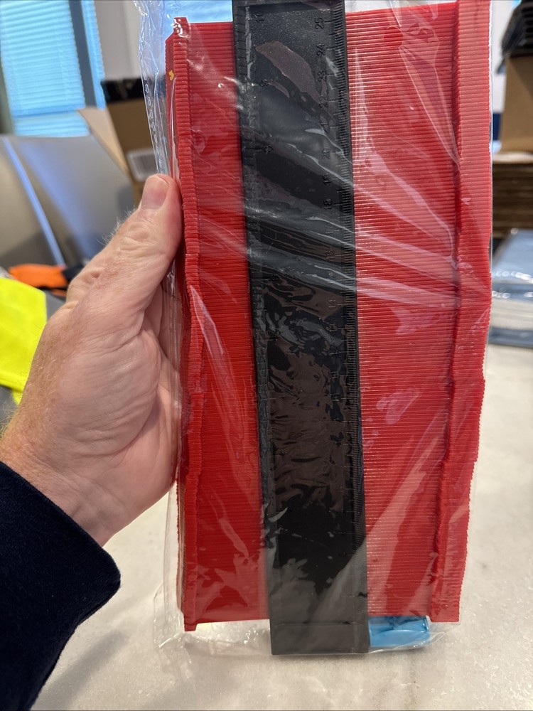 Vasetar Contour Gauge Profile Tool With Bubble Level Locking Duplicator, For DIY