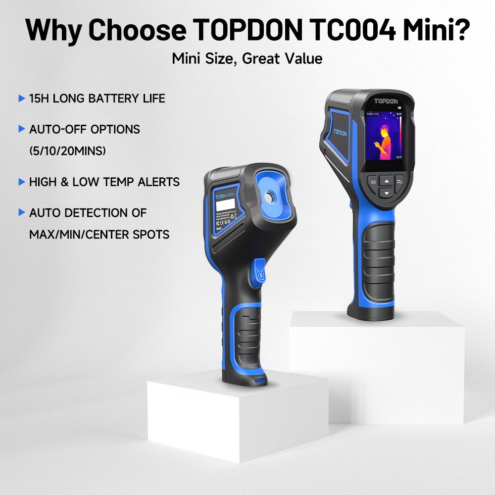 TOPDON TC004 Mini - Handheld Thermal Imaging Camera Single Camera High Temp Rang