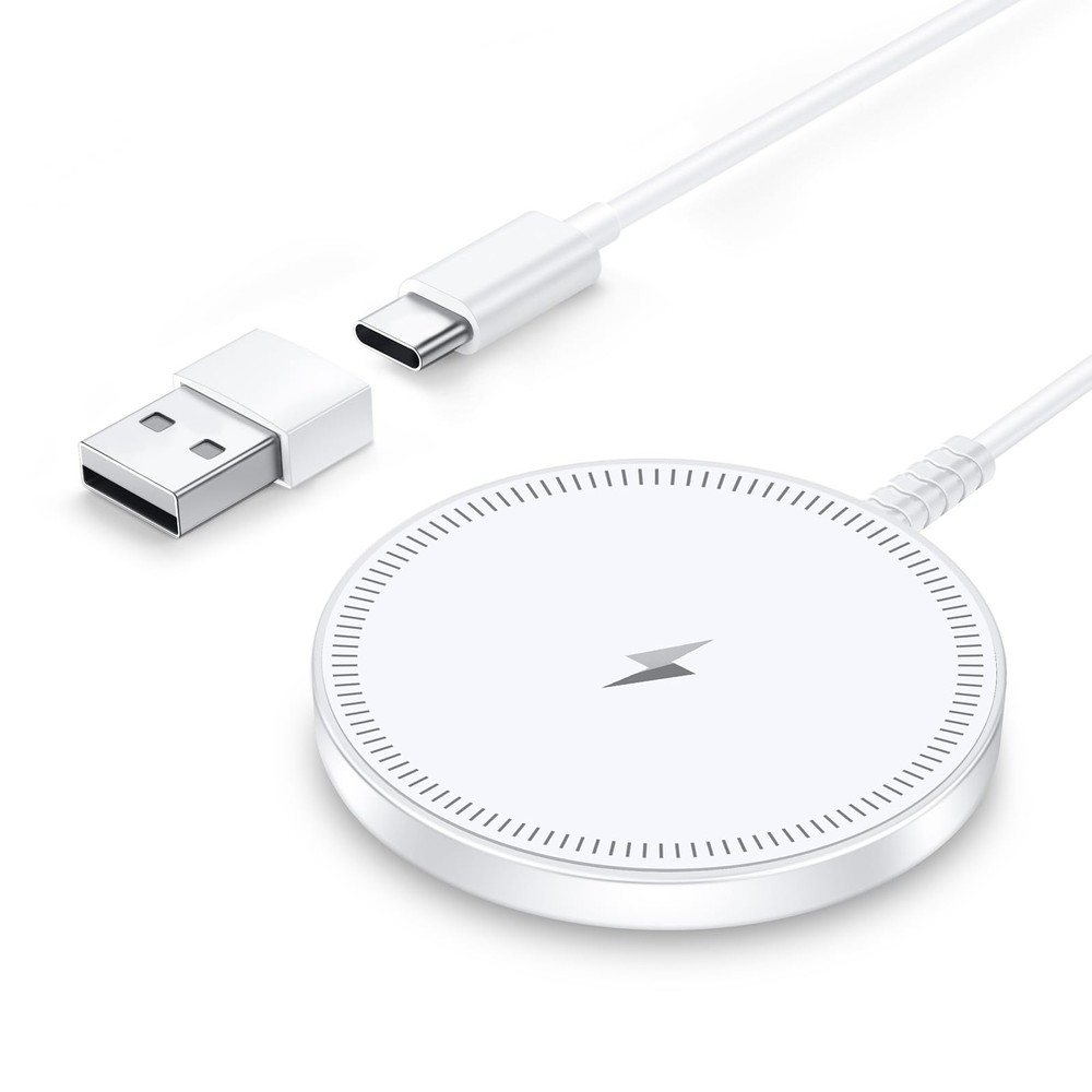 Magnetic Wireless Magsafe Charger iPhone: Charging Pad for iPhone White