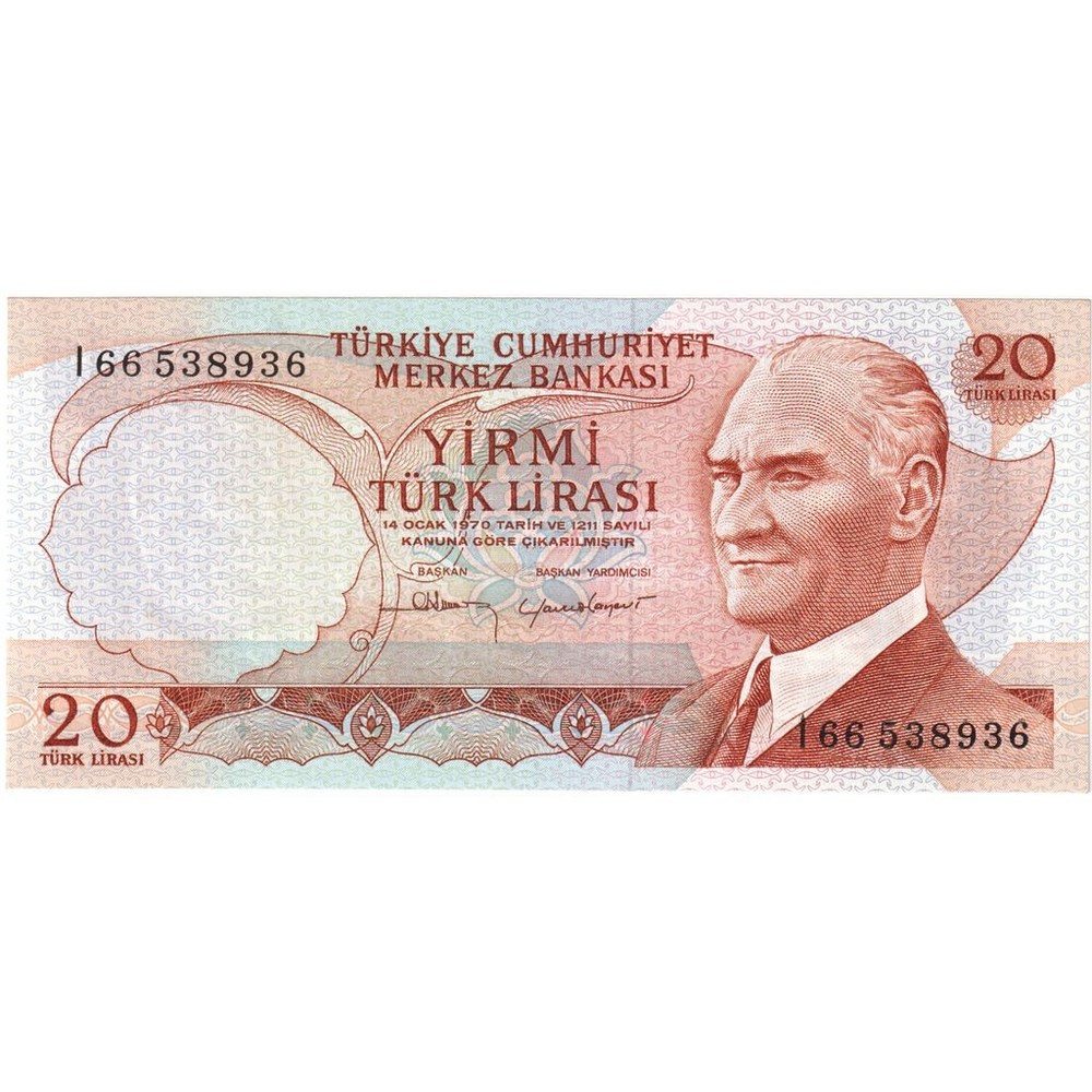 [#1296186] Turkey, 20 Lira, UNC
