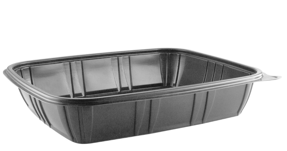 1/2 Size Black Polypropylene Steam Pan Container (100/cs)