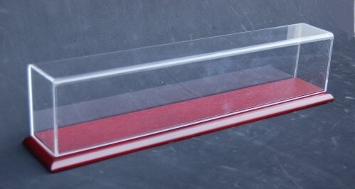 HO 24" Train Display Case with Wood Base
