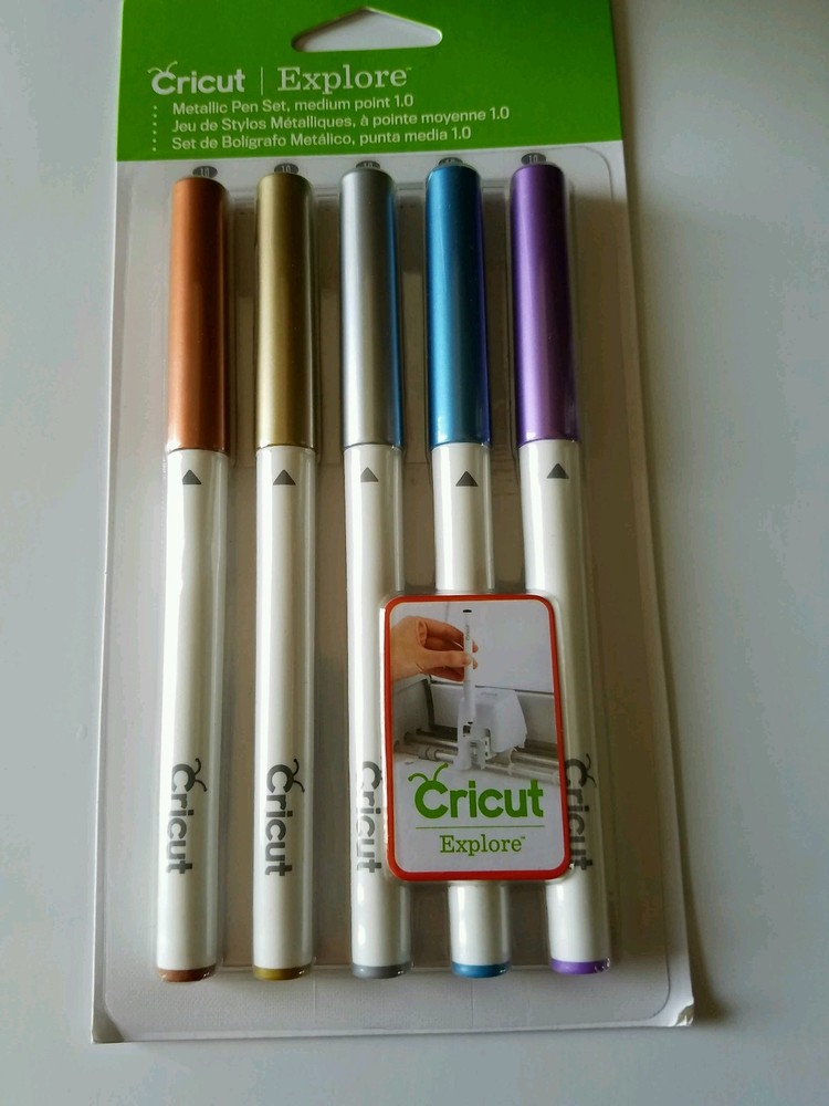 Cricut Explore Metallic Pen Set, Medium Point 1.0 - 5 Pens