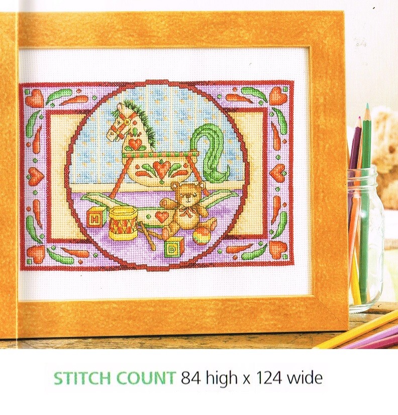 ROCKING HORSE  CROSS STITCH  PATTERN ONLY -  HH  B