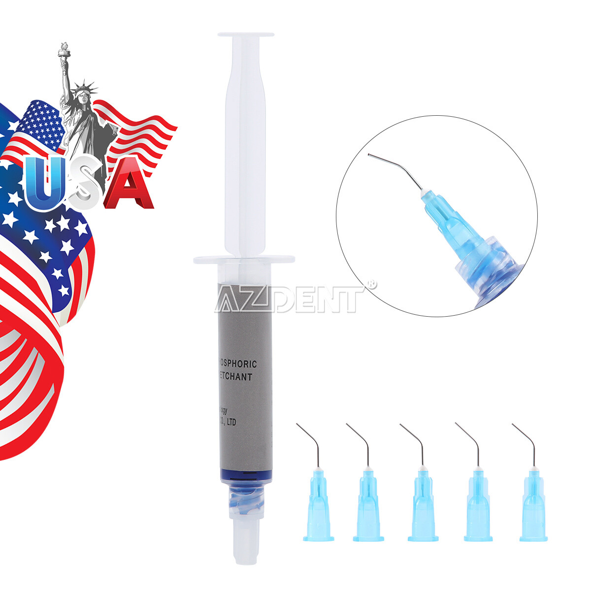 Incisione dentale dell'acido fosforico 37% Silica Blue Gel per adesivo & resina