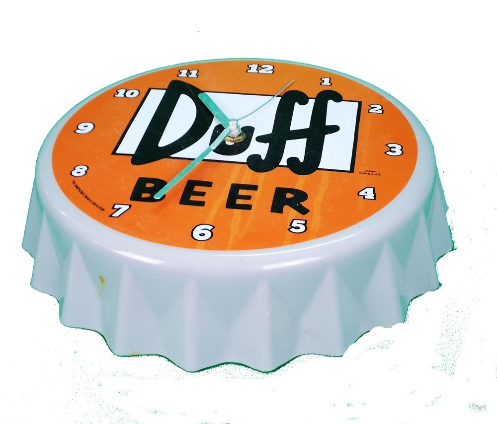 Duff Beer Wall Clock Original Simpsons