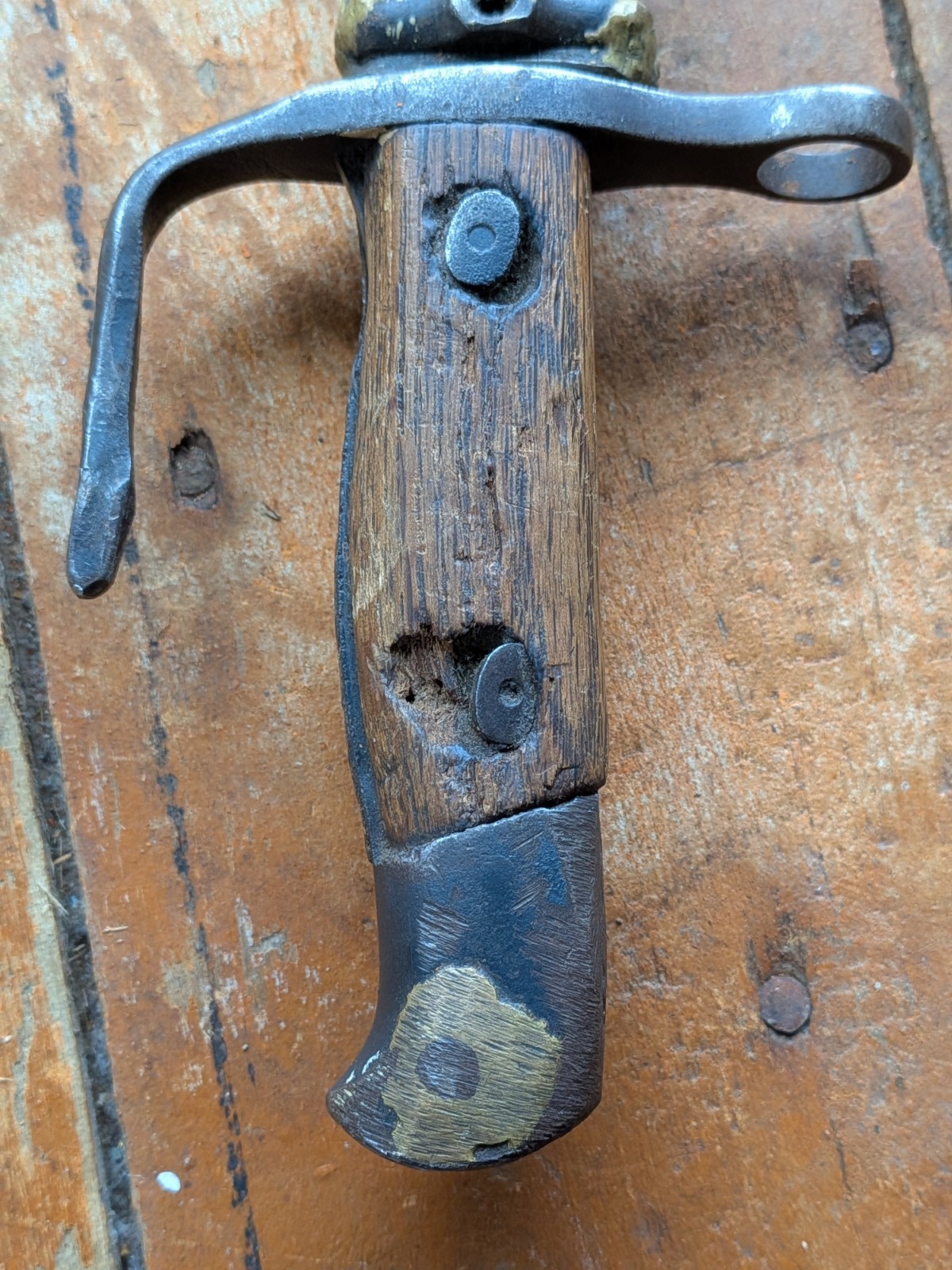 Shortened WW2 Japanese Arisaka Type 30 Bayonet w/Scabbard