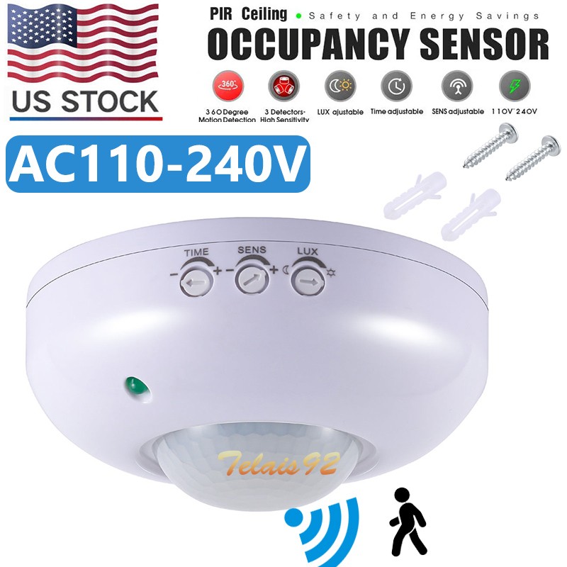 New Motion Sensor Infrared PIR Movement Detector Outdoor Sensor Light Switch