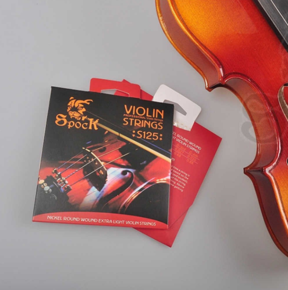 Spock S125 4/4 Full Size High Carbon Steel Core Super Light Violin String Set