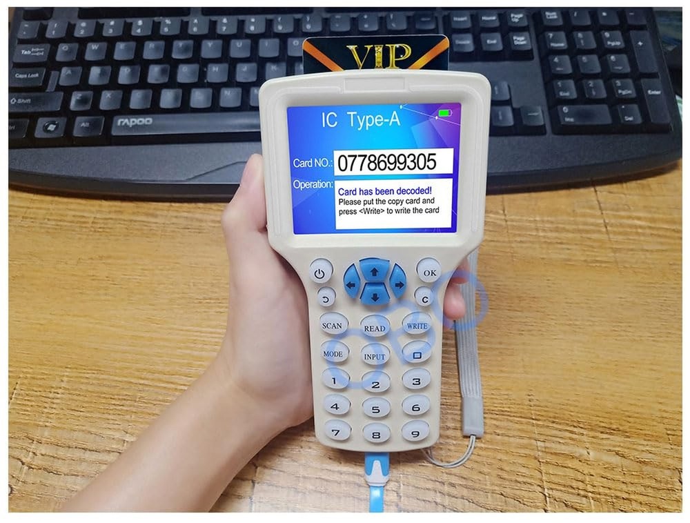 JASAG RFID Reader Writer Duplicator, NFC Reader, 125KHz 13.56MHz RFID Smart C...