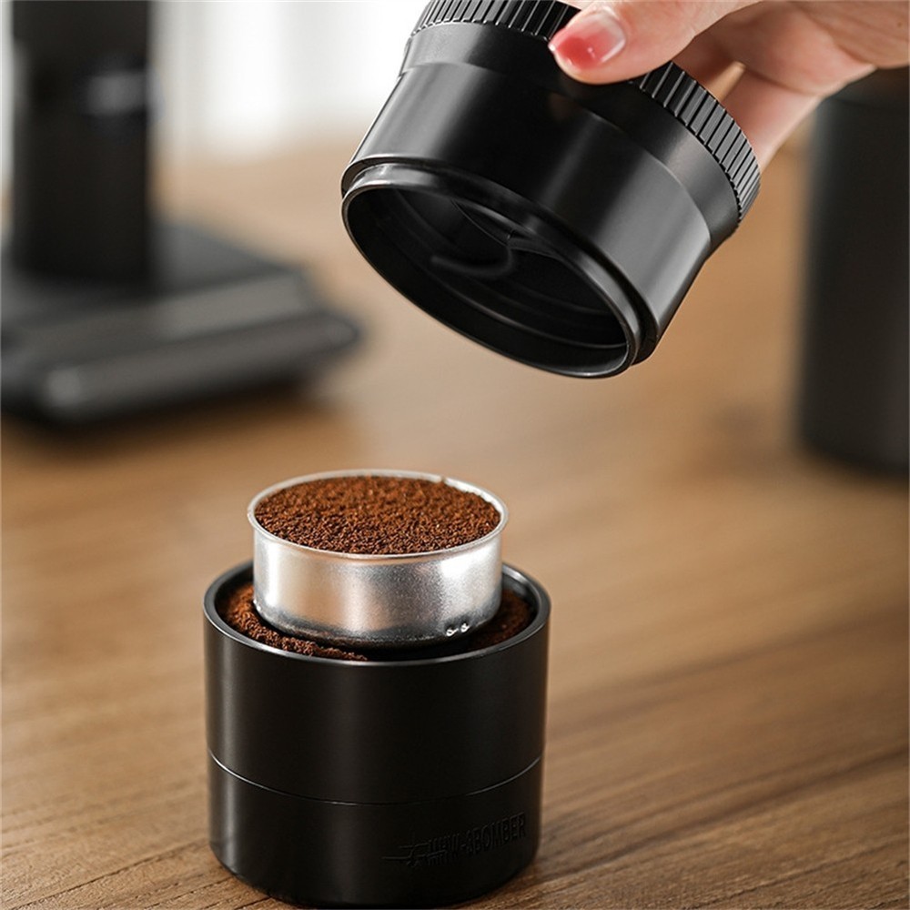 Moka Pot Coffee Distributor with Adjustable Height for Level Coffee Grounds