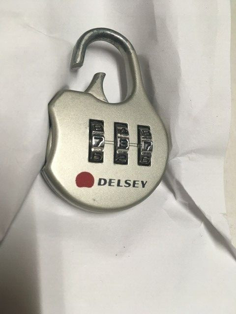 Vintage Delsey Luggage Lock Bag Suitcase 3 digit code - working