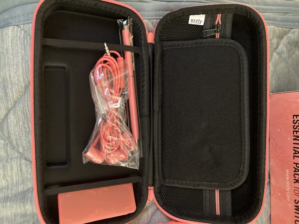 Orzly Nintendo Switch Lite Essential Pack Pink
