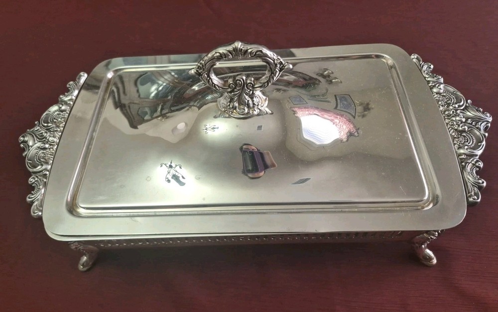 Baroque By Wallace Silverplate Buffet Server 713