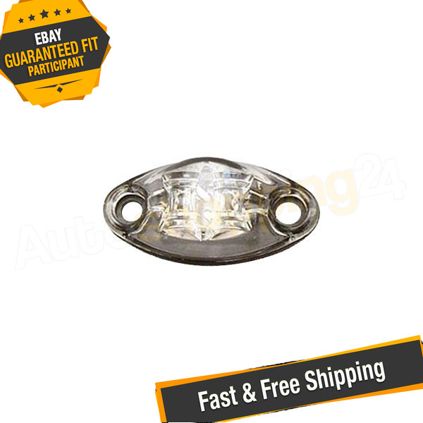 Valterra DG52504VP Red/Clear 2 Wire Surface Mount Marker Light