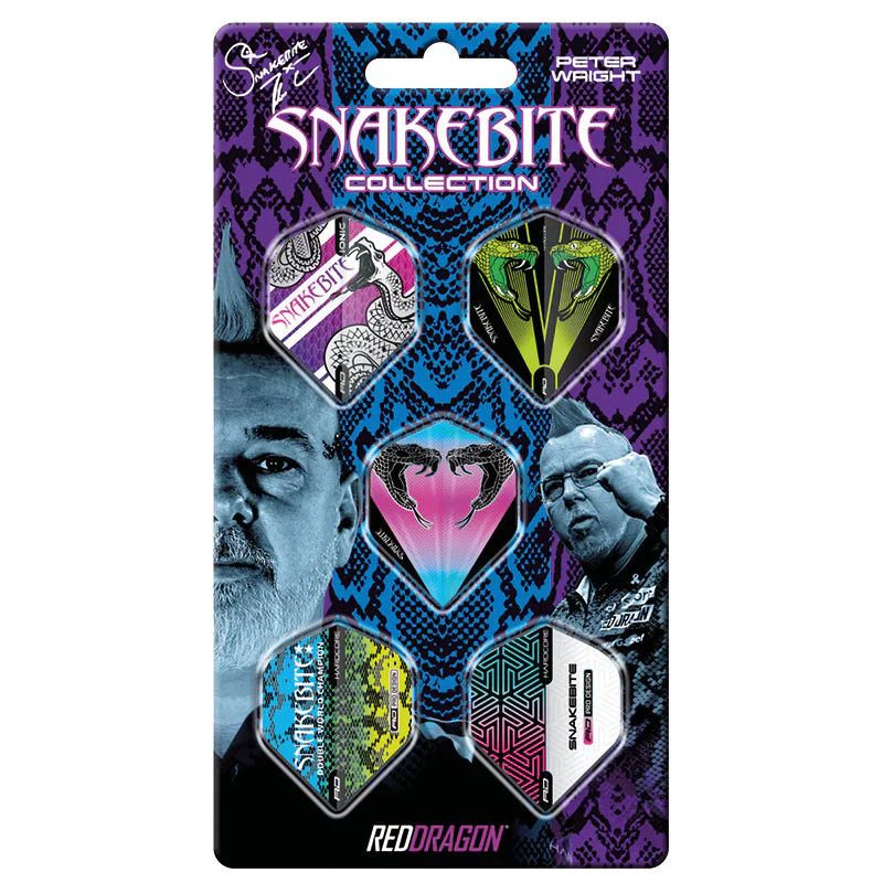 Red Dragon Peter Wright Snakebite Hardcore Flight Collection Card 1