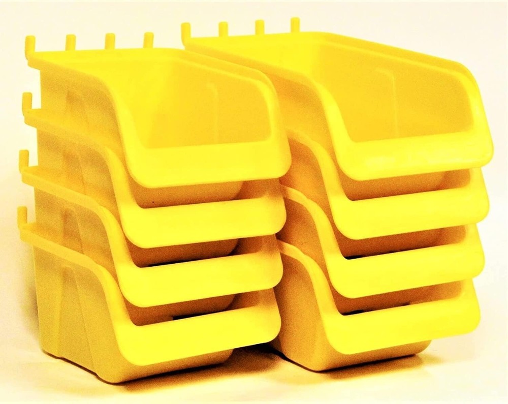 Pegboard Accessories Kit - 8 Bins for Craft & Workshop Storage Solutions