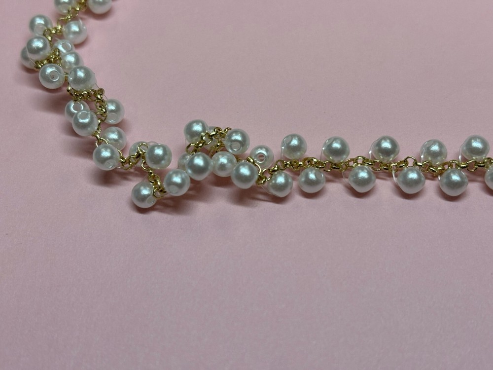 Pearl Link Gold Flexible Necklace