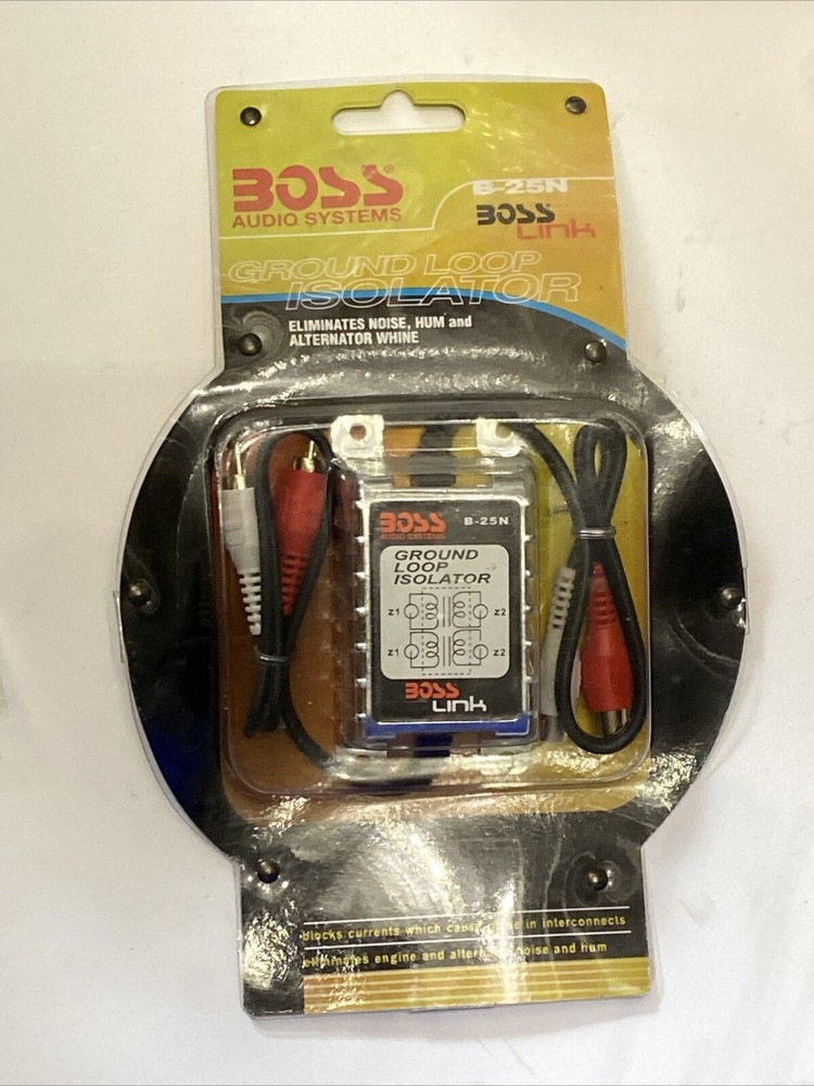 Boss Audio Systems Ground Loop Isolator B25N Noise Filter for Car Audio -WC2