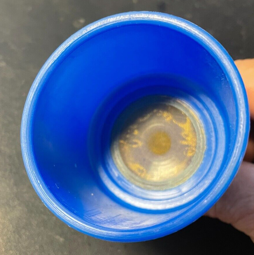 Fuel Filter Funnel Blue Plastic Tool Reusable NEW