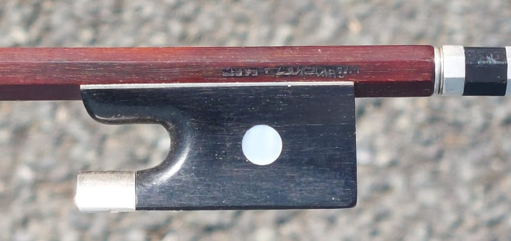 Vintage german violin bow 4/4 silver mounted