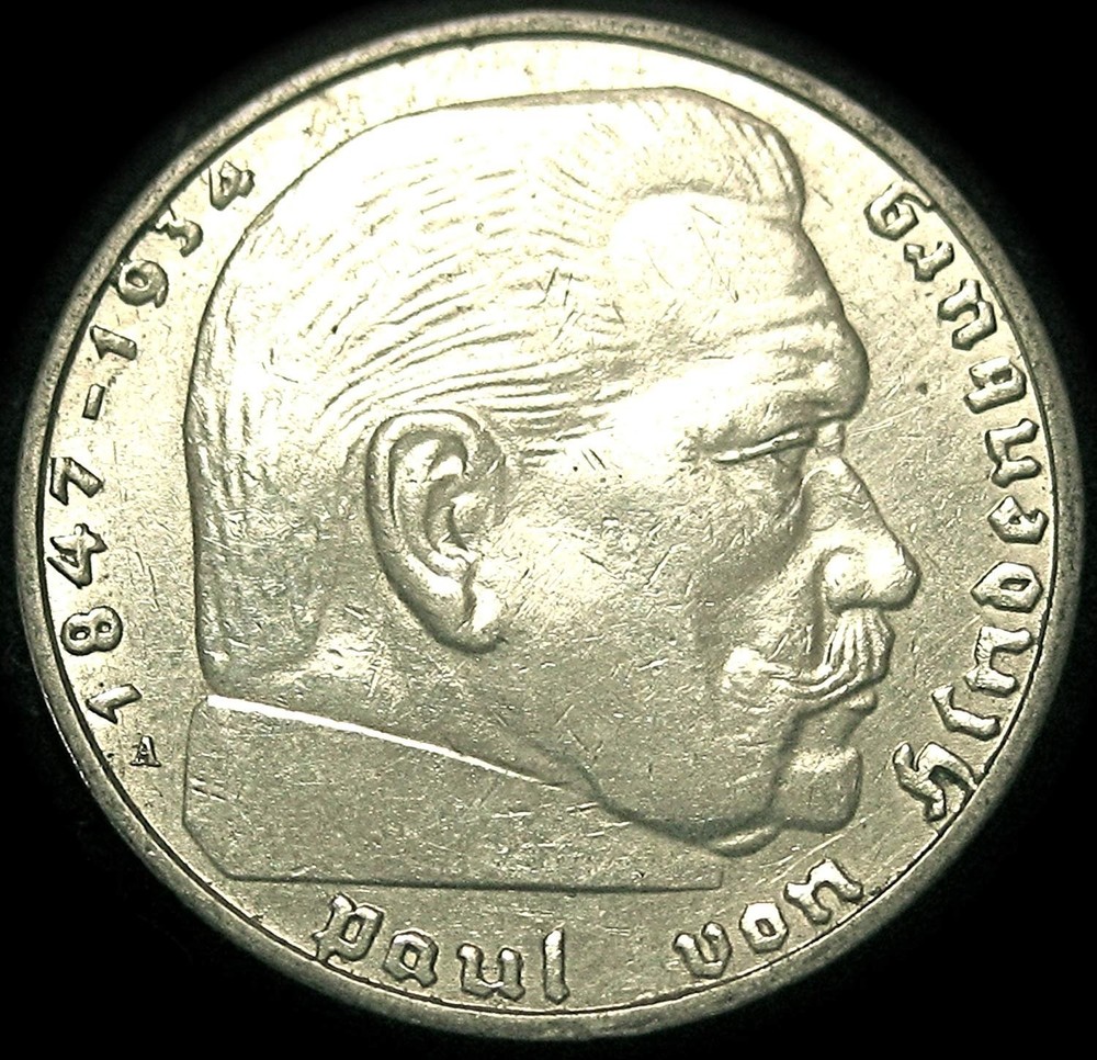 Authentic 2 Reichsmark Coin - Silver Composition, Various Grades Available