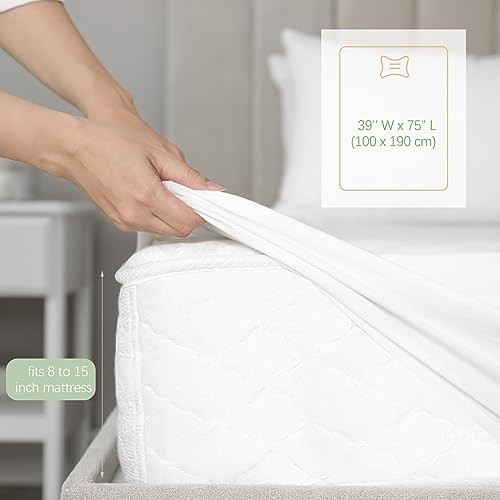 20 Pack Fitted Sheets Bulk with Pocket Elastic Corners Comfy Twin White